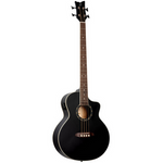 Ortega D7CE-SBK-4 electro-acoustic bass guitar, black
