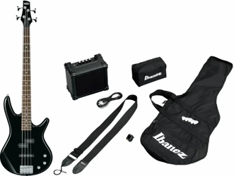 Ibanez IJSR190-BK bass guitar set with Jump Start Set accessories