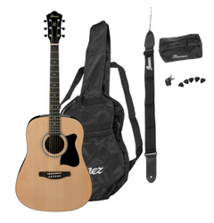 Ibanez V50NJP-NT acoustic guitar with accessories included