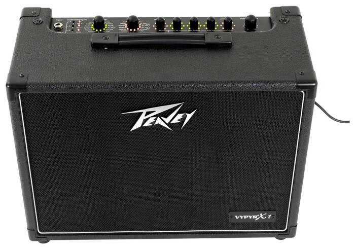 Peavey VYPYR X1 20W guitar combo with Monster Prolink Classic 3.6m Jack instrument cable