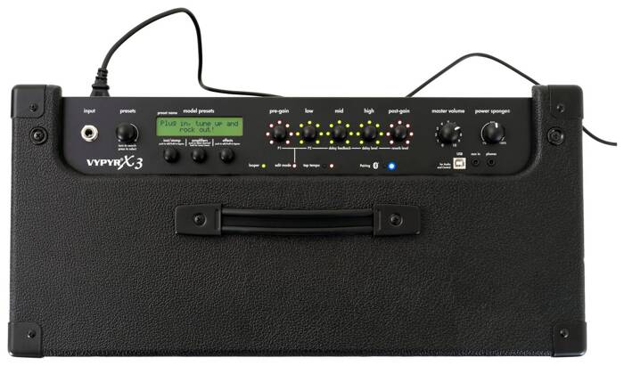 Peavey VYPYR X3 100W guitar combo with Monster Prolink Classic 3.6m Jack instrument cable
