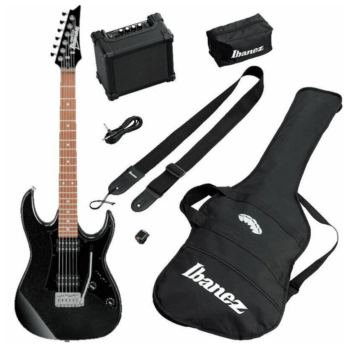 Ibanez IJRX20-BKN E-Gitarre mit Zubehör Jumpstart Starter Set