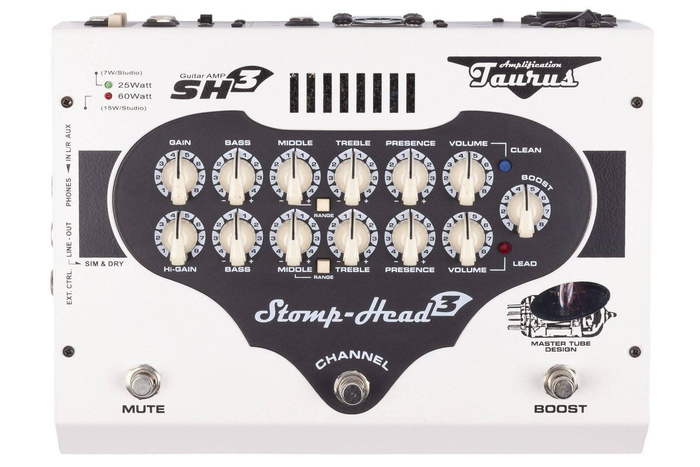 Zestaw wzmacniacz do gitary Stomp-Head 3 Classic z pedalboardem i efektami