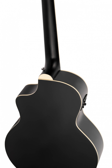 Ortega D7CE-SBK-4 electro-acoustic bass guitar, black