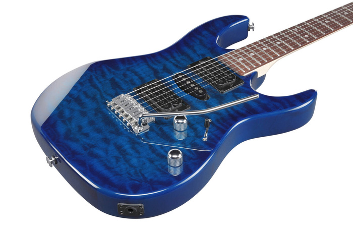 Ibanez GRX70QA-TBB Transparent Blue Burst Electric Guitar