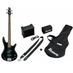 Ibanez IJSR190-BK Bassgitarre mit Zubehör Jump Start Set