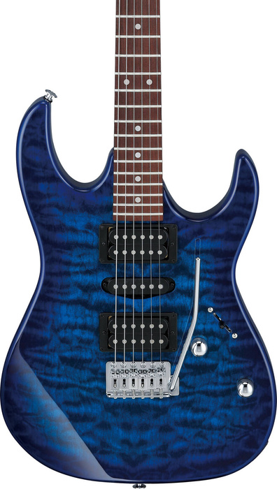 Ibanez GRX70QA-TBB Transparent Blue Burst Electric Guitar