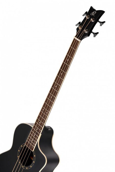 Ortega D7CE-SBK-4 electro-acoustic bass guitar, black