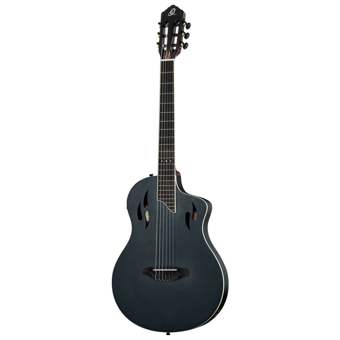 Ortega RTPSTD-SBK TourPlayer Deluxe electro-classical guitar with case