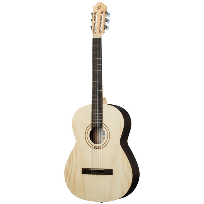 Ortega R16S Traditionelle 4/4-Klassikgitarre mit Koffer