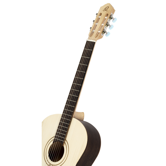 Ortega R16S Traditionelle 4/4-Klassikgitarre mit Koffer